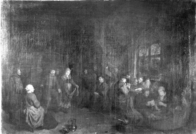 Bauerngenre, by Egbert van Heemskerck II, unspecified, 1669
