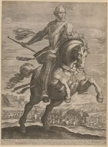 Maurice, Prince of Orange on Horseback, by Egbert van Panderen