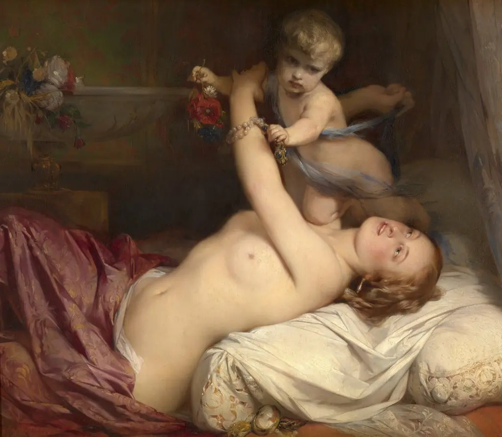 Young Mother with Child, by Égide Charles Gustave Wappers