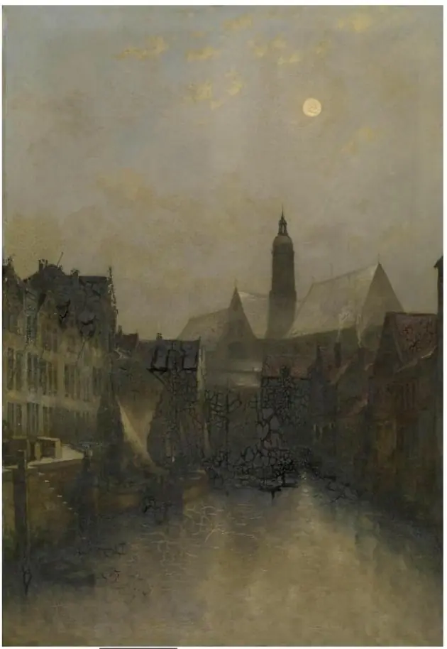 Koolvliet in Antwerp, by Egide François Leemans