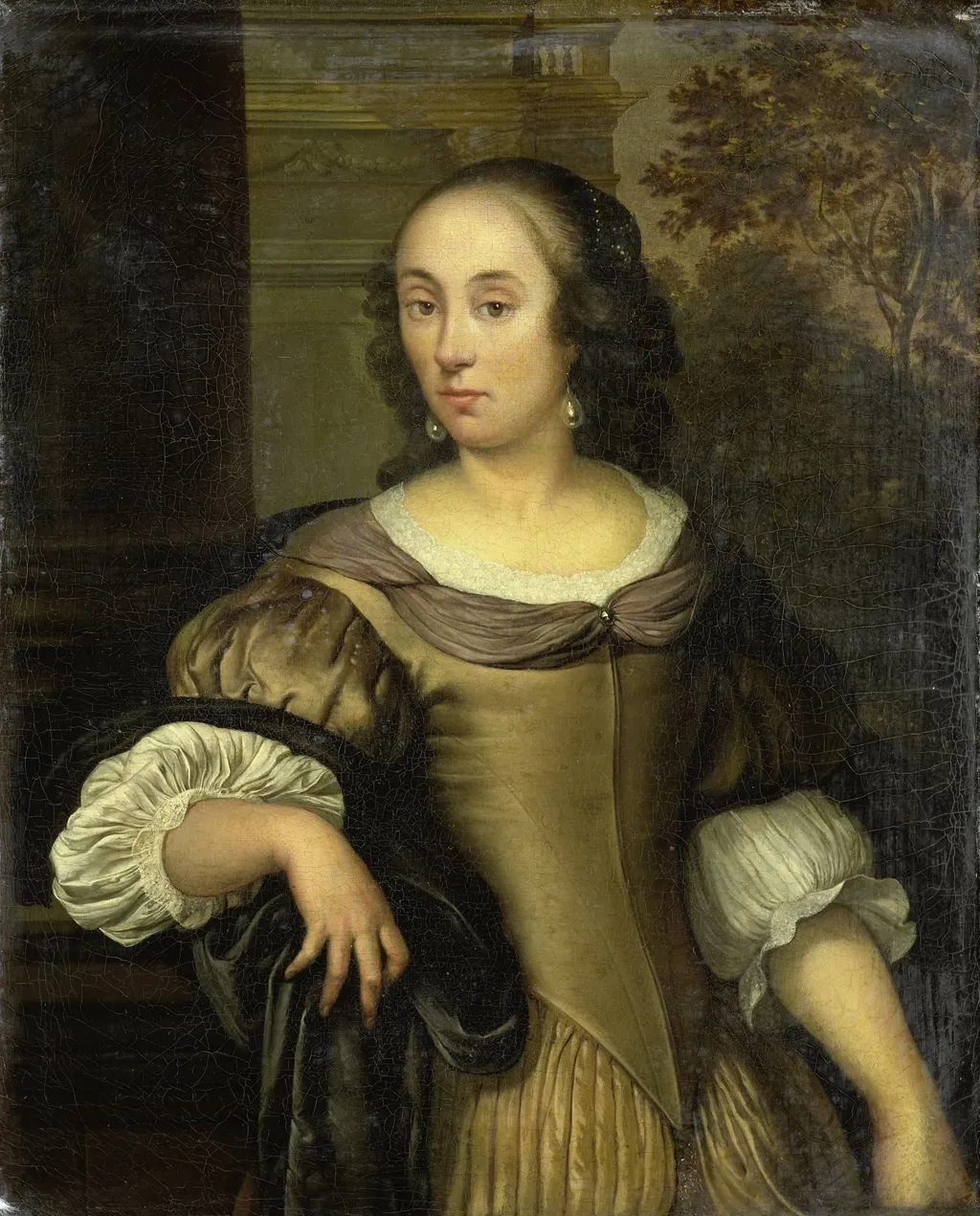 Portrait of a young woman, by Eglon van der Neer, oil, 1650