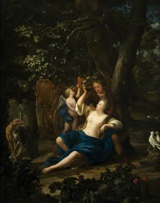 Venus and Adonis, by Eglon van der Neer