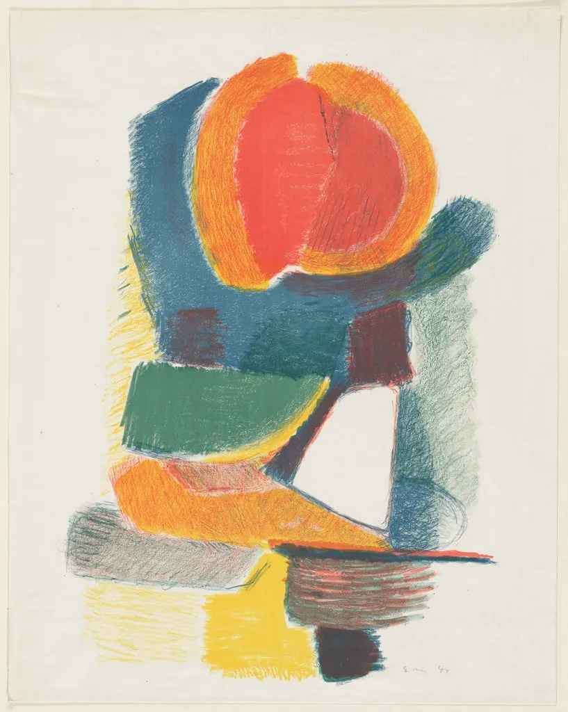 Untitled, by Egon Mathiesen, ink, 1944