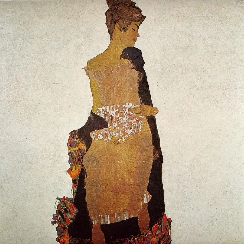 Portrait of Gerti Schiele, by Egon Schiele, unspecified, 1909