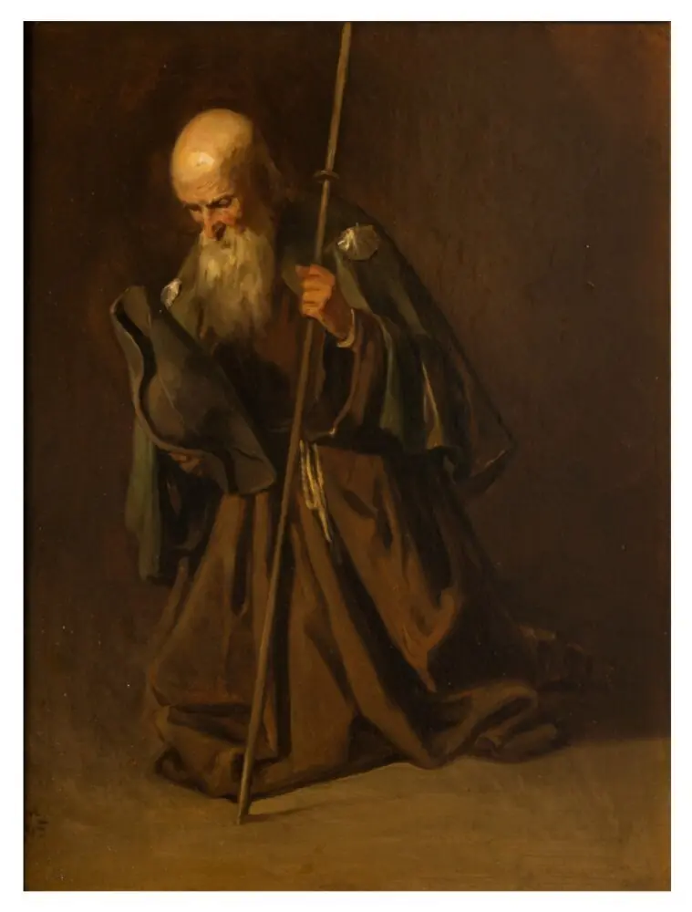 Pilgrim Kneeling, by Egron Lundgren