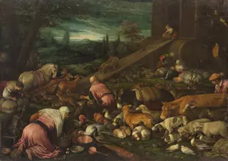 Einzug der Tiere in die Arche