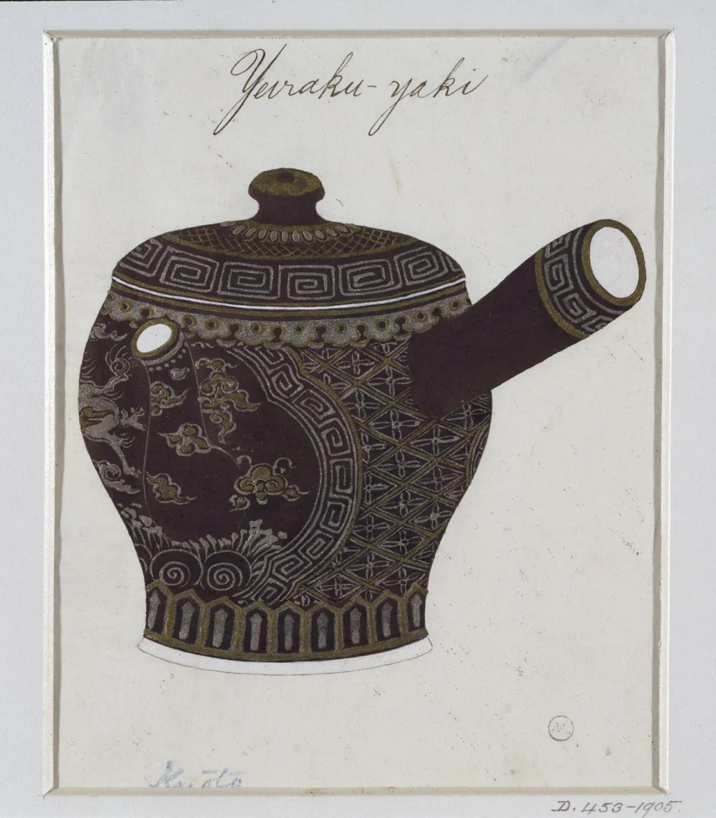 Yeiraku yaki, by eiraku, paint, 1877