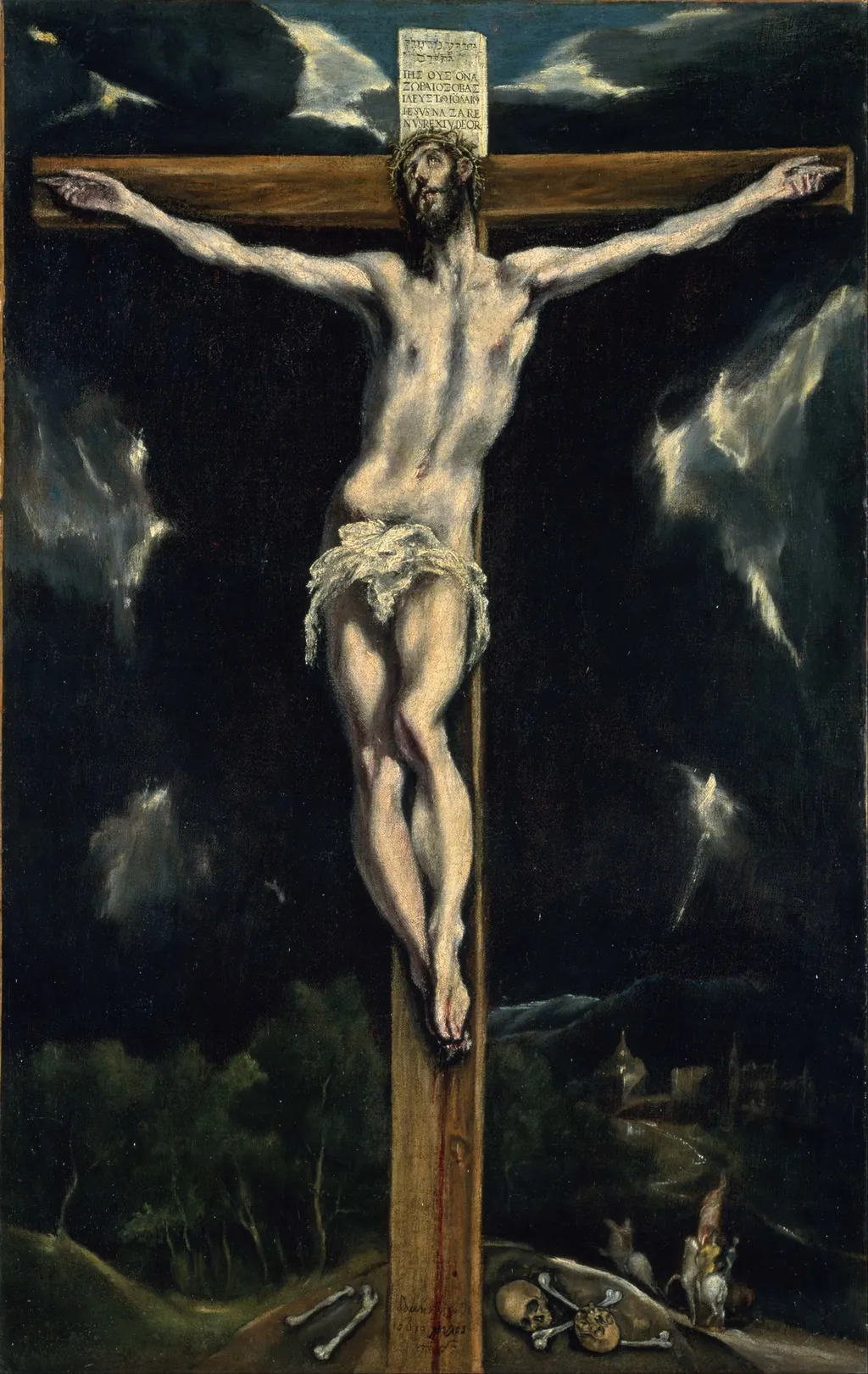 Christ on the Cross, by El Greco, oil, 1587