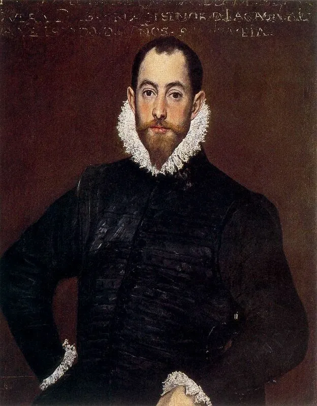 Portrait of a Gentleman from the Casa de Leiva, by El Greco, oil, 1590