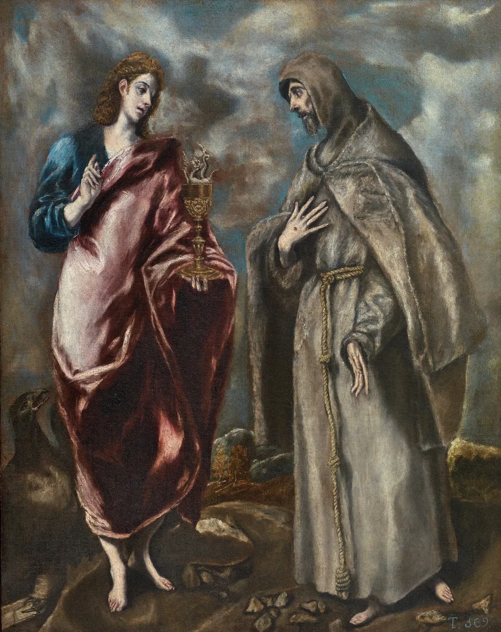 Saint John the Evangelist and Saint Francis of Assisi, by El Greco, oil, 1599