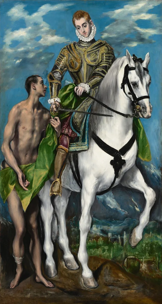 Saint Martin and the Beggar, El Greco