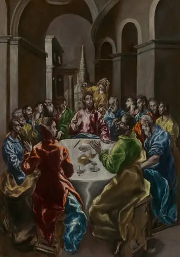The Feast in the House of Simon, by El Greco (Doménikos Theotokópoulos) and workshop
