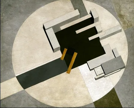 Proun 1E (City), by El Lissitzky, unspecified, 1920