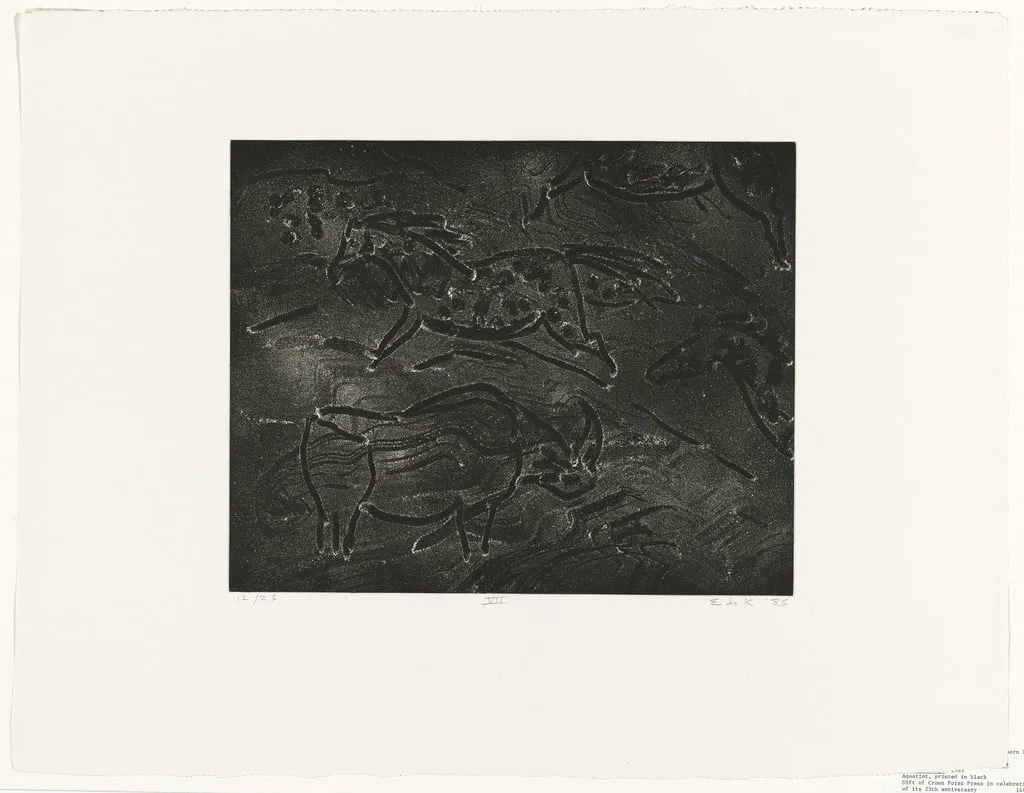 Untitled, by Elaine de Kooning, ink, 1985