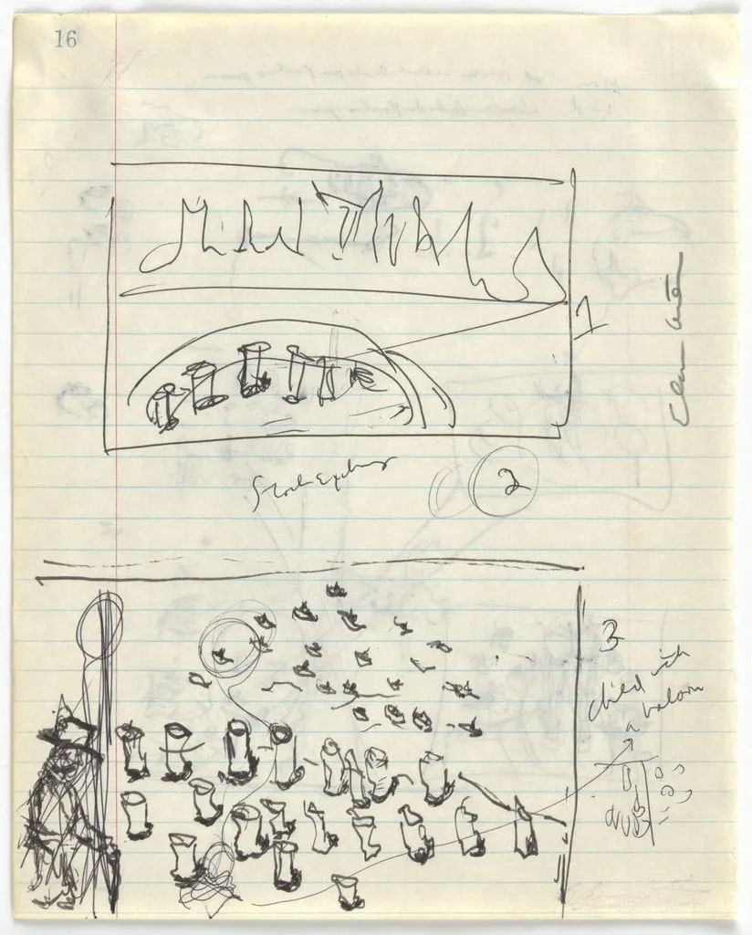 Untitled, by Eleanor Antin, graphite, 1971