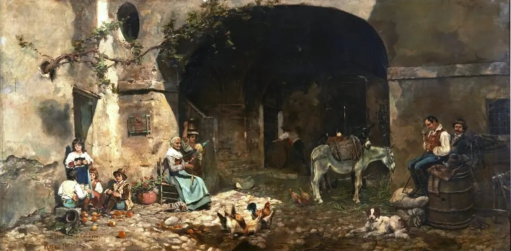El patio de un parador, by Elena Brockmann