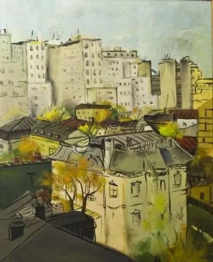 Peisaj bucureștean, by Elena Constante