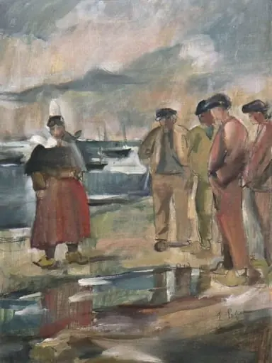 Grup de muncitori bretoni, by Elena Popea