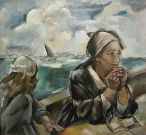 La malul mării, by Elena Popea