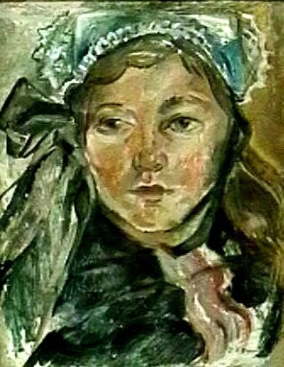 Portret de fată din Vinga, by Elena Popea, unspecified, 1920