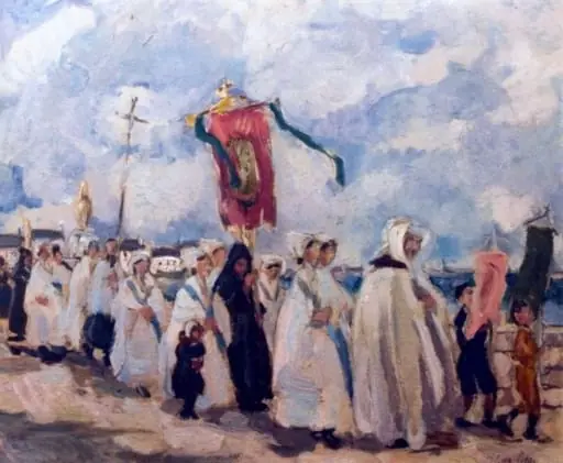 Procesiune în Bretania, by Elena Popea