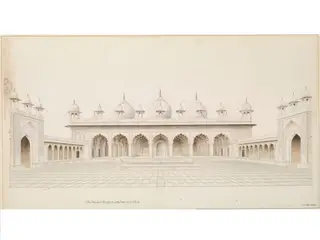 Elevation of the Moti Masjid (Pearl Mosque), Agra