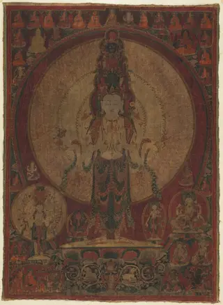 Eleven-Headed, Thousand-Armed Bodhisattva of Compassion (Avalokiteshvara)