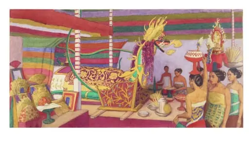 The deceased prince lying in state, by Elfrida Tharle-Hughes