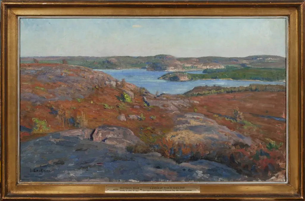 Landscape. Fjärås, Halland, by Elias Erdtman