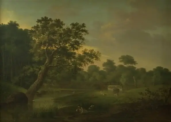 En bro over et vandløb ved Skodsborgvej, by Elias Meyer