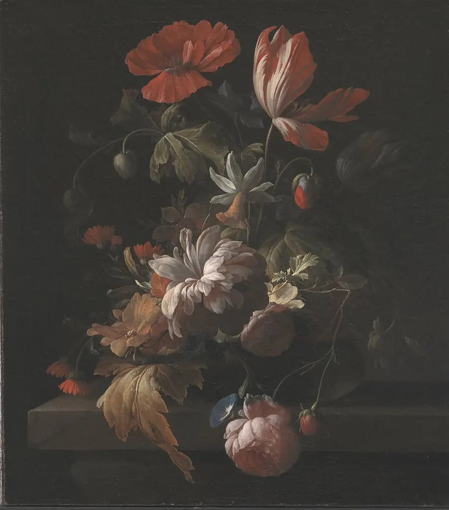 Flowers in a Bowl, by Elias van den Broeck