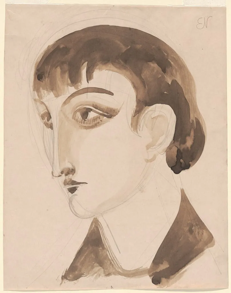 Untitled, by Elie Nadelman, graphite, 1924