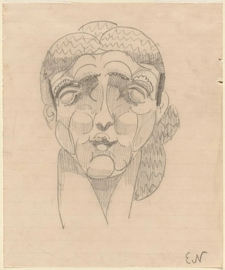 Untitled, by Elie Nadelman, graphite, 1906