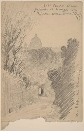 Arco Oscuro--Over the Via Fiaminia, by Elihu Vedder
