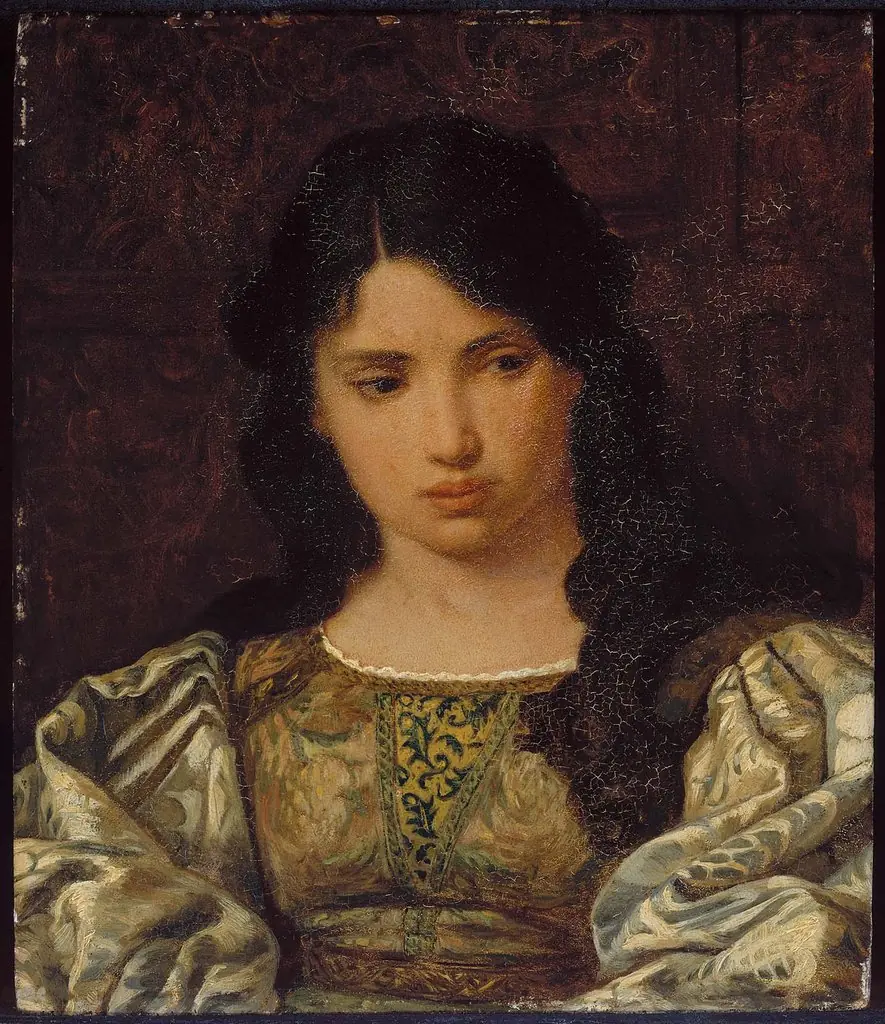 Eugenia: Head of a Roman Girl, by Elihu Vedder