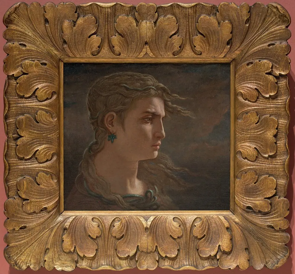 Head of Medusa, by Elihu Vedder