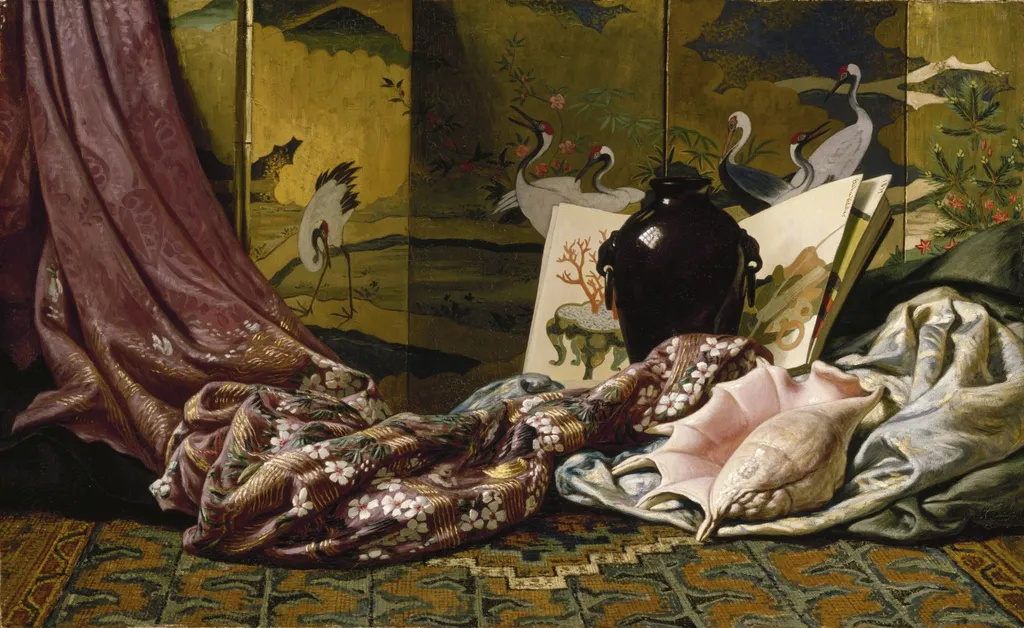 Japanese Still Life, by Elihu Vedder, unspecified, 1890