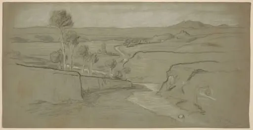 Roman Landscape, by Elihu Vedder