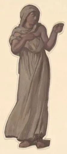 Study for "Greek Girls Bathing", by Elihu Vedder