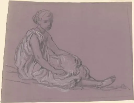 Study for "Greek Girls Bathing", by Elihu Vedder