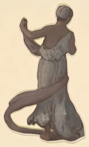 Study for "Greek Girls Bathing", by Elihu Vedder