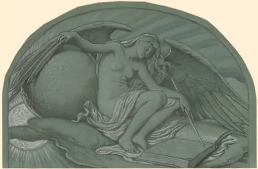 Study for "The Eclipse of the Sun by the Moon", by Elihu Vedder