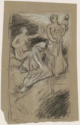 Study for "The Fates Gathering in the Stars", by Elihu Vedder