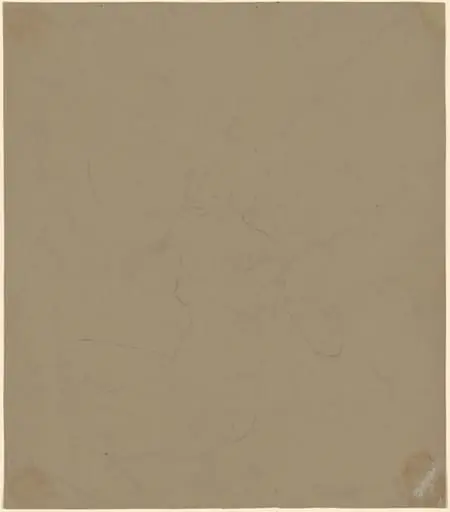 Study of a Female Nude, by Elihu Vedder