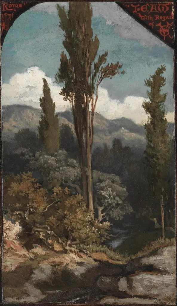 Three Trees: Italy, by Elihu Vedder