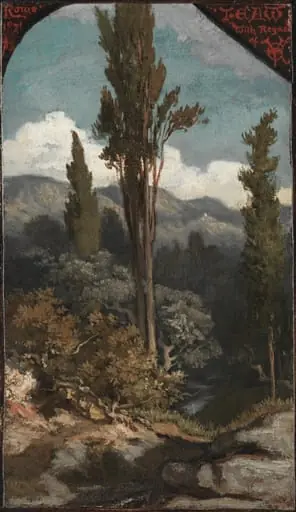 Three Trees: Italy, by Elihu Vedder