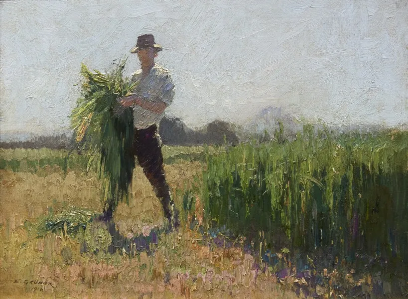 Summer morning, by Elioth Gruner, oil, 1916