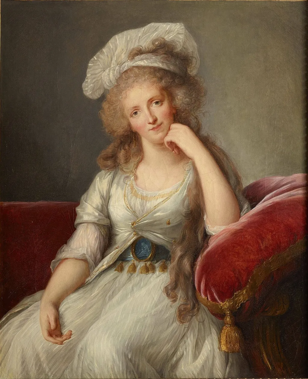 Louise-Marie-Adélaïde de Bourbon-Penthièvre, Duchess of Orléans, by Élisabeth Louise Vigée Le Brun, oil, 1795