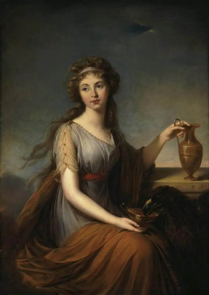 Portrait of Anna Pitt as Hebe, by Élisabeth Louise Vigée Le Brun