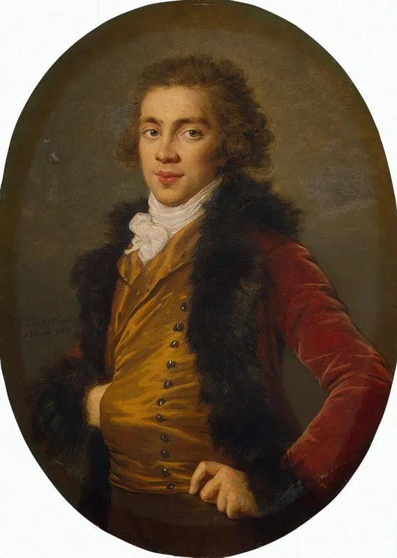 Portrait of Baron Grigory Strogsnov, by Élisabeth Louise Vigée Le Brun, oil, 1797